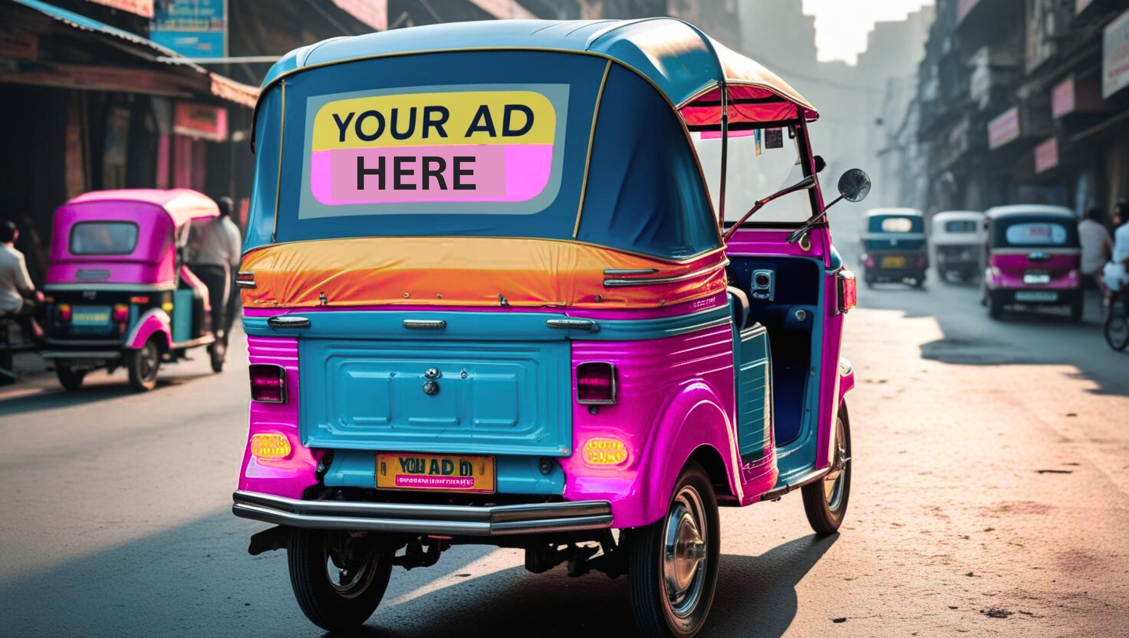 Autorickshaw Branding - Professional marketing services by Pinnacles Marketing Mumbai
