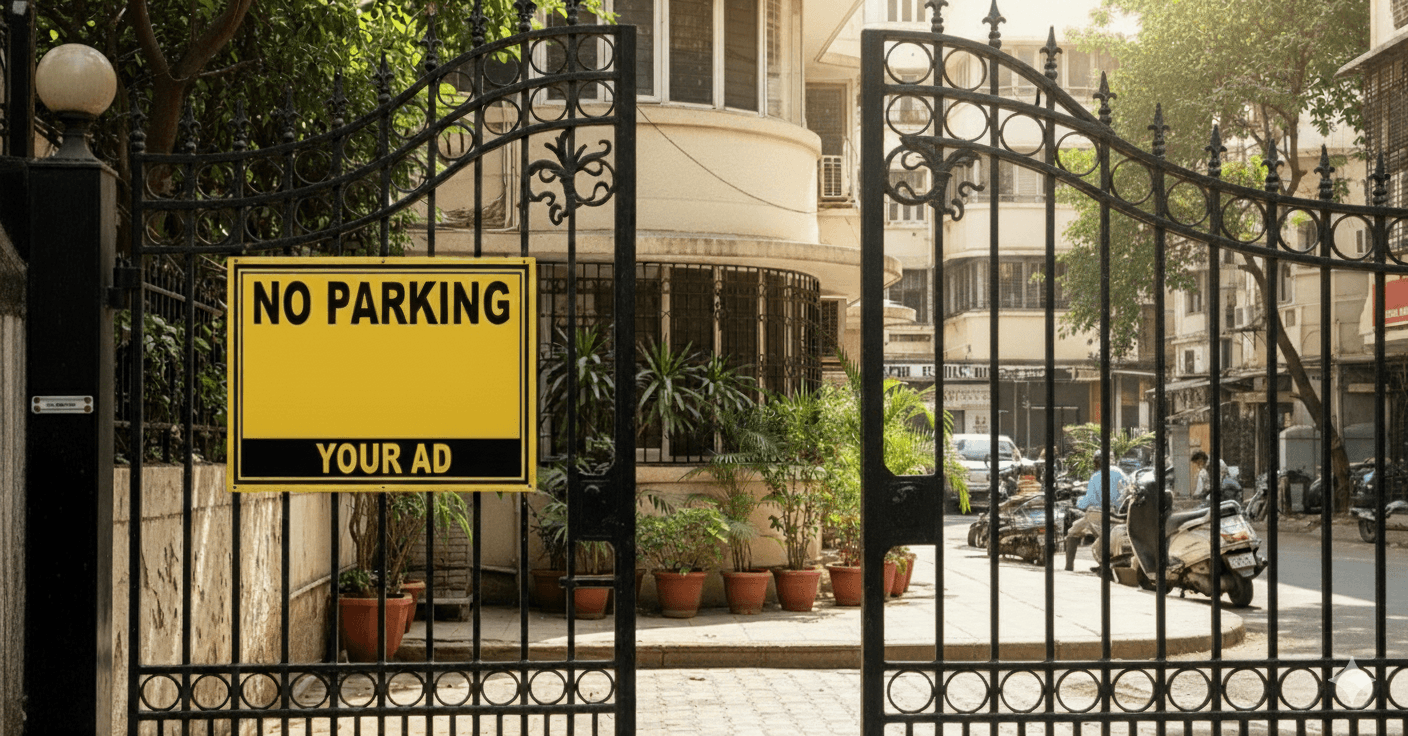 No Parking Board Activity - Professional advertising services